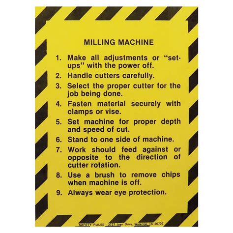 cnc milling machine safety precautions|cnc mill safety precautions.